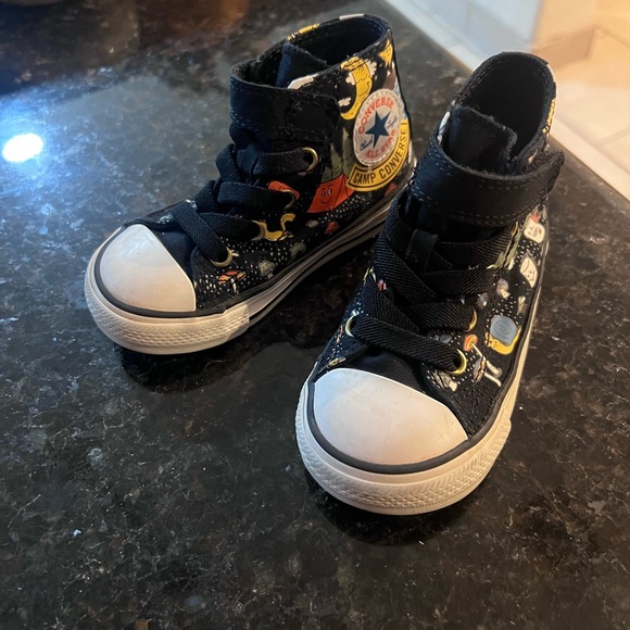 Converse Kids' Black High-Top Sneakers - Picture 1 of 5